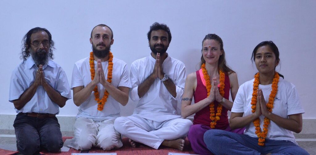 Student With Yoga Teacher